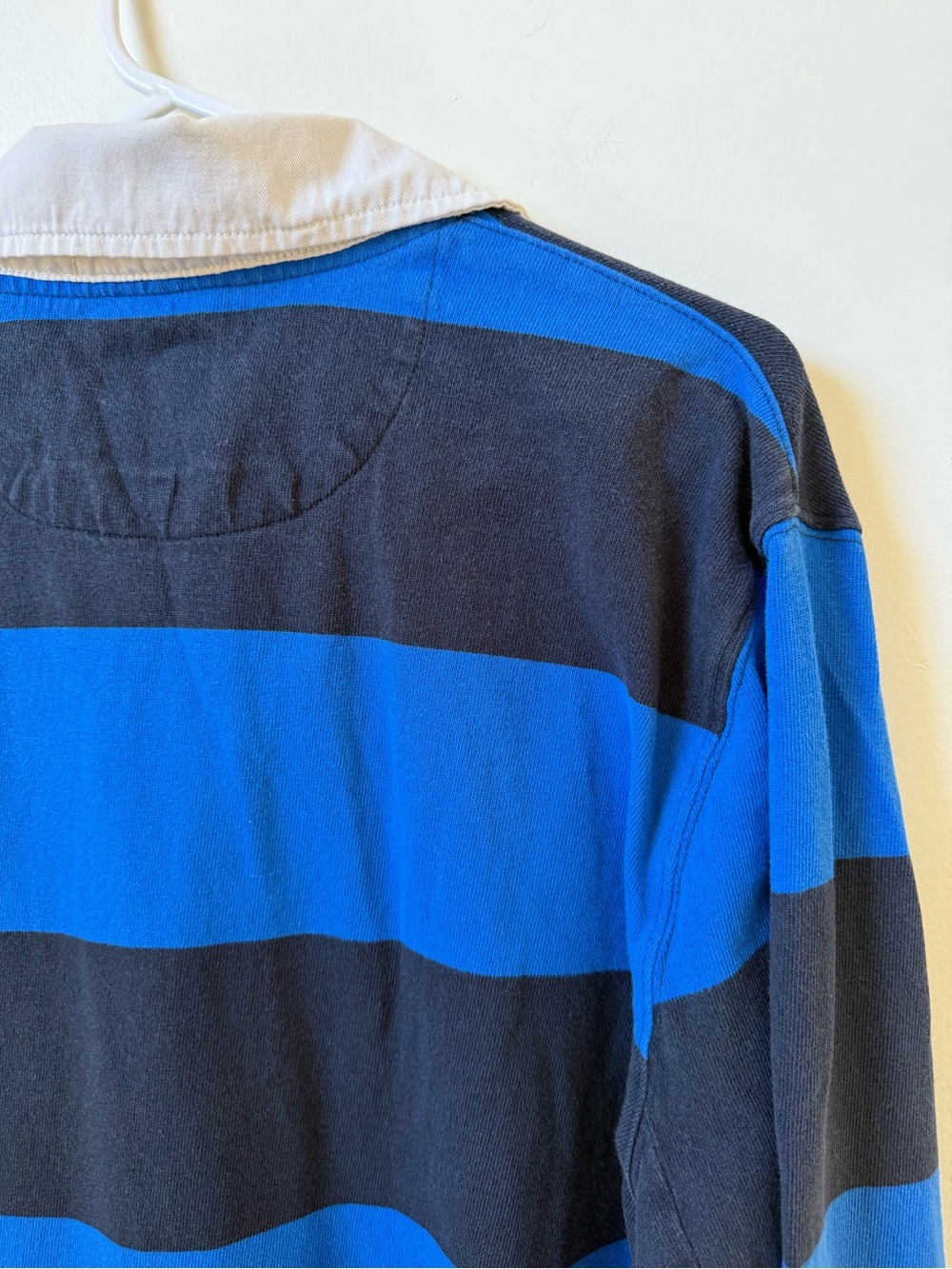 Vintage Land’s End rugby cotton polo long sleeve stripe - Picture 5 of 5